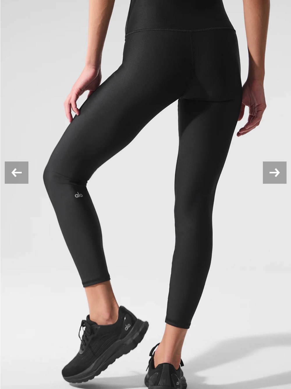Alo Yoga black high-waisted leggings Size S 7/8 High-Waist Airlift Legging